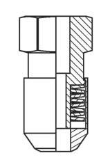 13WNLL LIVE LOADED CLAMP NUT