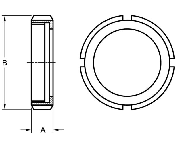 DN13R DIN ROUND NUT