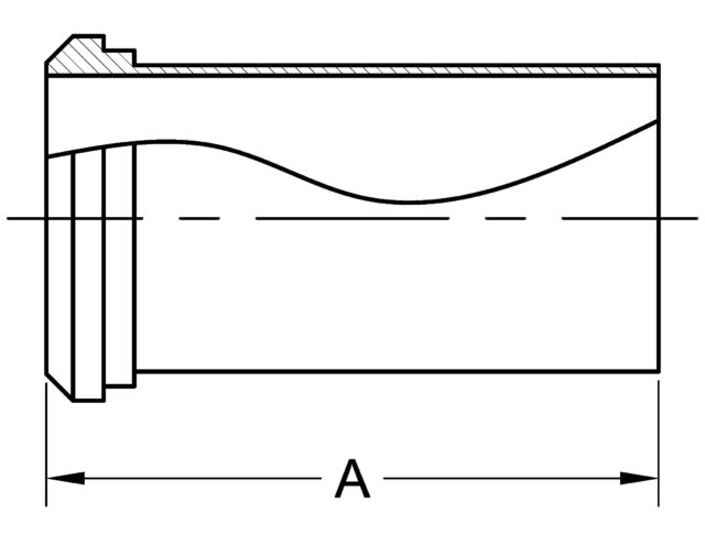 14AHT TYGON HOSE ADAPTER, PLAIN