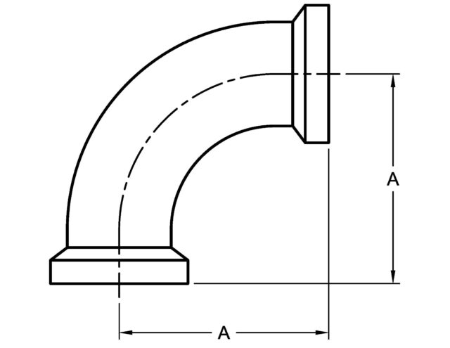 2CI 90 DEGREE ELBOW, FEMALE ENDS