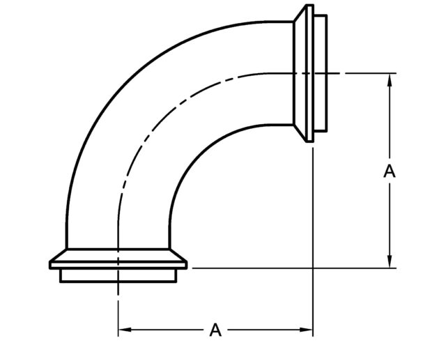 2EI 90 DEGREE ELBOW, MALE ENDS