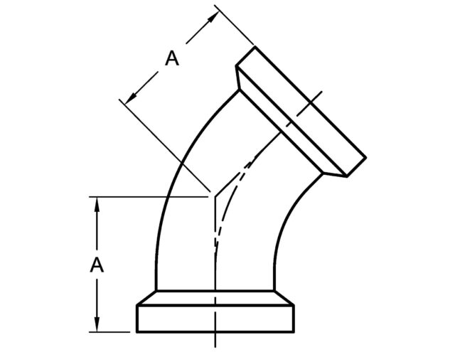 2KI 45 DEGREE ELBOW, FEMALE ENDS