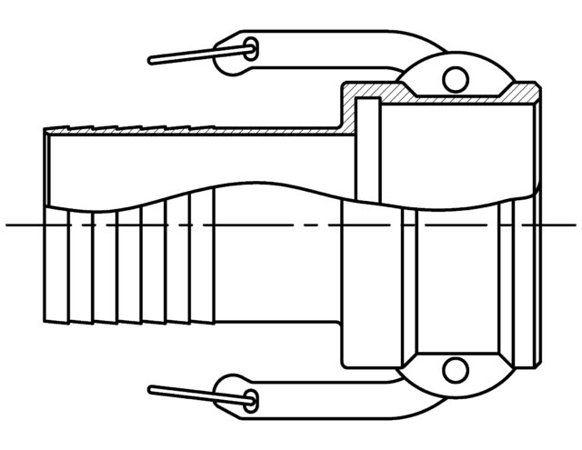 FEMALE CAMLOCK X HOSE BARB