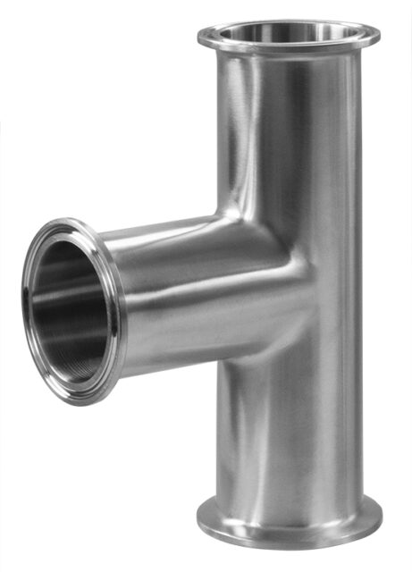 PV7MP APC TEE, APV CLAMP ENDS