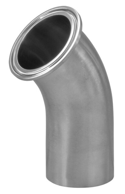 S2KKW 45 DEGREE ELBOW, TANGENT WELD END X CLAMP